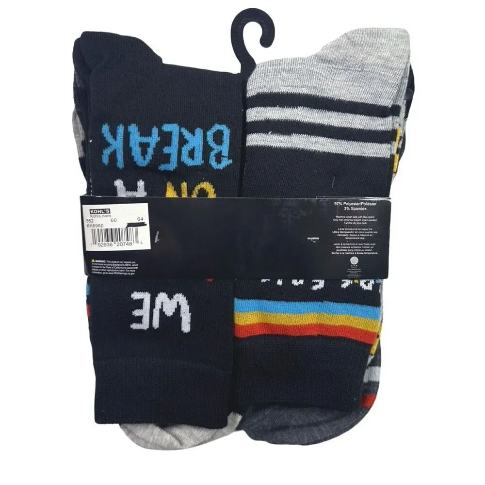 Friends 6-Pack Variety Novelty Socks - Shoe Size 6-12